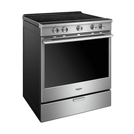 Whirlpool - 6.4 Cu. Ft. Self-Cleaning Slide-In Electric Convection Range - Stainless steel