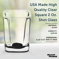 thumbnail image 4 of Square Shot Glasses by ARC 2 oz. Set of 10, Bulk Pack - Great for Weddings, Birthdays, Parties, Indoor & Outdoor Events - Black, 4 of 5