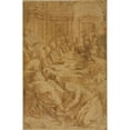 thumbnail image 3 of Circle of Giovanni Battista Bertani 11x14 Black Modern Framed Museum Art Print Titled - Study for Christ and the Magdalene in the House of Simon (1564-72), 3 of 5