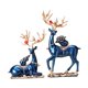 thumbnail image 3 of 2x estatuas de ciervos, figuritas de amantes de los renos, decoración del hogar, colección de ilustraciones, adorno, escultura de alce para gabinete, Azul, 3 of 8