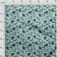 thumbnail image 3 of oneOone Cotton Poplin Twill Turquoise Blue Fabric Florals Sewing Craft Projects Fabric Prints By Yard 56 Inch Wide, 3 of 5
