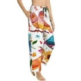thumbnail image 2 of Fotbe Flowers Birds And Butterflies Women's Pajama Pants,Sleepwear Pants,Pj Bottoms Drawstring And Pockets-Small, 2 of 9