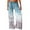 Sky Blue, variant on Sakmal Palazzo Pants Women Flowy Drawstring Wide Leg Boho Gradient Full Length Low Rise Red Pants with Pockets