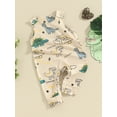 thumbnail image 3 of Bslissey Baby Boys Summer Jumpsuit Sleeveless Dinosaur Print Shorts Rompers Newborn Infant Crew Neck Playsuit for Casual Daily 3M 6M 12M 18M, 3 of 9