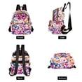 thumbnail image 4 of FORMRS Mini Backpack Purse for Women Travel Daypack Casual Shoulder Bag, Purple Colorful Circles, 4 of 7