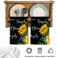 thumbnail image 5 of Yellow Sunflowers Kitchen Towels Set of 3, Farmhouse Floral Rustic Botanical Black Absorbent Dish Towels for Kitchen, Microfiber Hand Towel, Quick Drying Tea Towel for Cleaning Decorative Dishcloths, 5 of 7