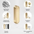 thumbnail image 4 of Ganchos de pared plegables HLZQPFJW de aleación de zinc, color dorado, 2 unidades, 4 of 8