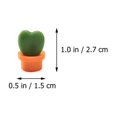 thumbnail image 2 of KALLORY Set of 12 Cactus Fridge Magnets, Assorted Colors, ABS Material for Home Decoration and Note Holding, 2 of 8