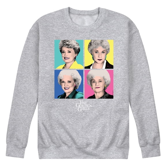 Golden Girls - Pop Art - Men's Crew Neck Fleece Pullover