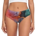 thumbnail image 1 of Fotbe Colorful Abstract Waves Calzones Estampados para Mujer – Ropa Interior de Algodón, Cómoda, Suave y Elástica-4X-Large, 1 of 6