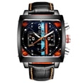 thumbnail image 1 of Reloj mecánico automático multifuncional de cuero luminoso para hombre cuadrado, 1 of 5