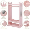 thumbnail image 5 of UTEX Toddler Play Wardrobe, Princess Clothing Children Drawer, Wood Dowel Standard Armoire, 5 of 9
