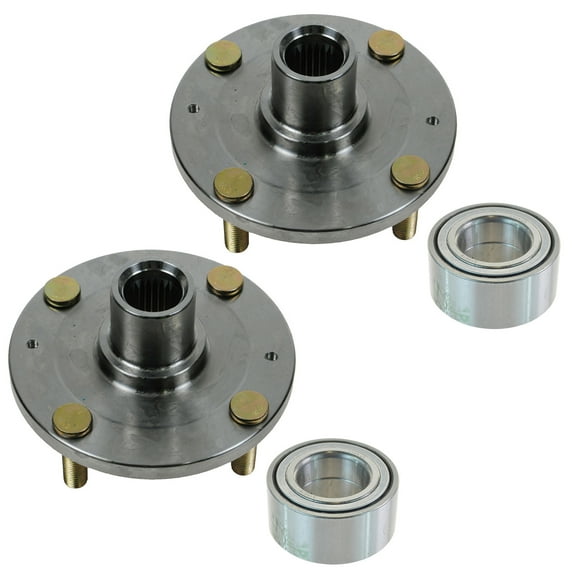 TRQ Front Wheel Bearing Hub Kit LH Driver RH Pair for Hyundai Elantra BHA53260