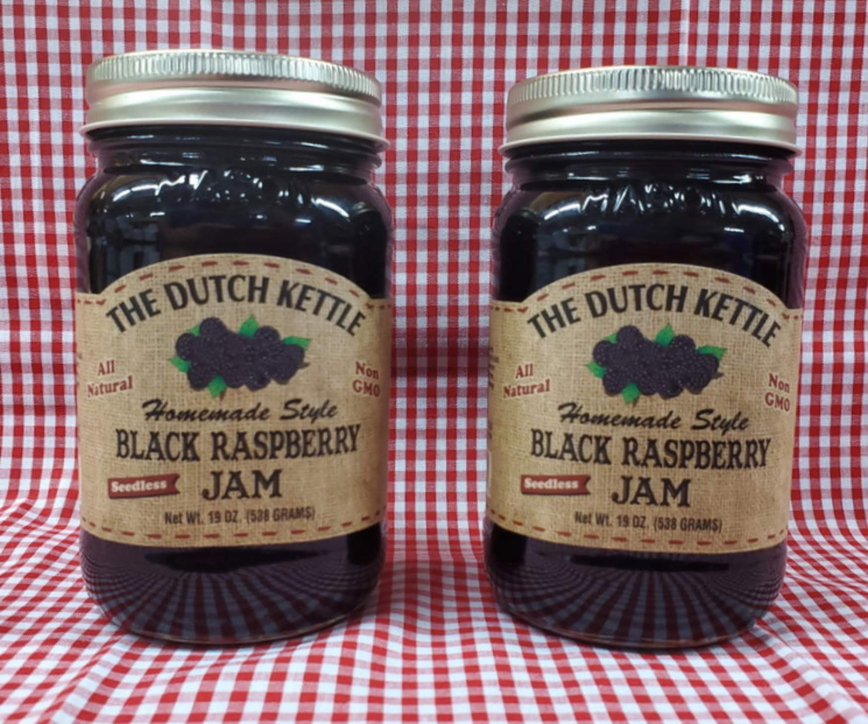 The Dutch Kettle Black Raspberry Seedless Jam 219 Oz. Jars
