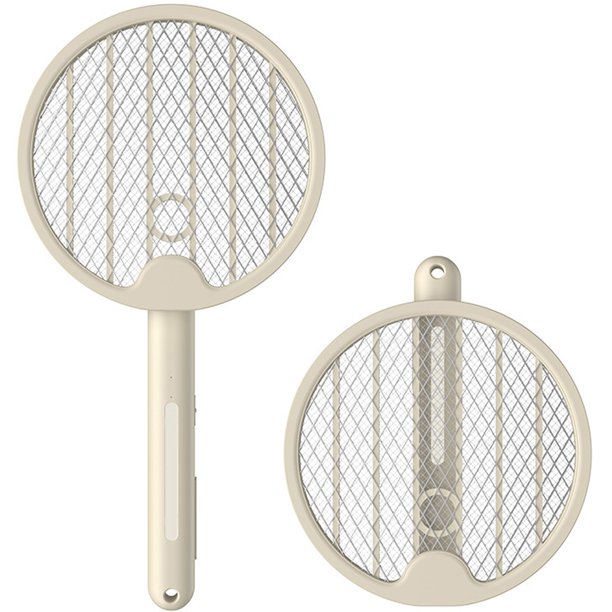 Muyoka Bug Zapper Raqueta 2 en 1 Insectos Raqueta 3000V Mosquito Swatter con 1200mAh Batería USB Recargable Fly Swatter Plegable Mosquito Swatter para el hogar Patio Patio Camping Muyoka Hogar