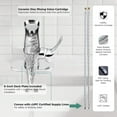 thumbnail image 3 of PARLOS Single Handle Waterfall Bathroom Faucet with Water Supply Lines,Polished Chrome, 3 of 7