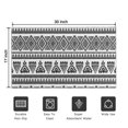 thumbnail image 5 of Black Geometric Triangle Diamond Pattern Door Rugs,Washable Non Slip Door Mats Indoor,Decorative Door Mats,Entry Mat Indoor for Entrance,Bedroom,Kitchen,Bathroom,17"x30", 5 of 6