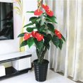 thumbnail image 6 of Artificial Anthurium Flower 17.7 Inch – Real Touch Faux Stems for Home Décor, Wedding Centerpieces, Party Decorations, Bathroom Decor, 6 of 6