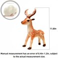 thumbnail image 3 of Sika Deer Stuffed Animals Toy,Lifelike Brown Deer Plush Toy,Imaginative Play Plush Doll Gift for Friend, 3 of 5