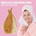 thumbnail image 3 of Adult Hair Drying Towel Dry Cap Towel Cap Quick Drying Lightweight Strong Absorbent Yellow, 3 of 8