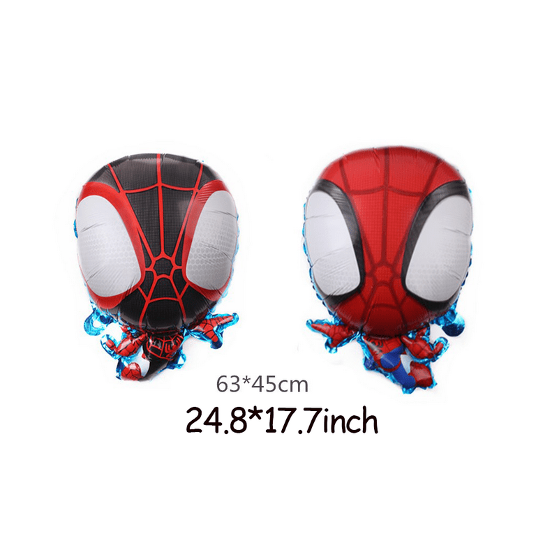 12Pcs Spidey and His Amazing Friends Foil Balloons Spider Superhero Man  Birthday Party Balloons Decoration Supplies for Boy Birthday 