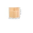 thumbnail image 2 of AURARMLET 4Pcs Khaki Wood Riser for Taller Individuals 8.10X6.30X6.30CM, 2 of 6