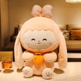 thumbnail image 1 of Cute / Soft / Rabbit Plush Toy / Rabbit Doll with Hair Card and Carrot / Girl's Birthday Gift / Christmas GiftPink53cm Deng Xun unisex, 1 of 2