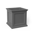 thumbnail image 2 of Mayne Fairfield 20x20" Square Traditional Plastic Planter in Graphite Gray, 2 of 6