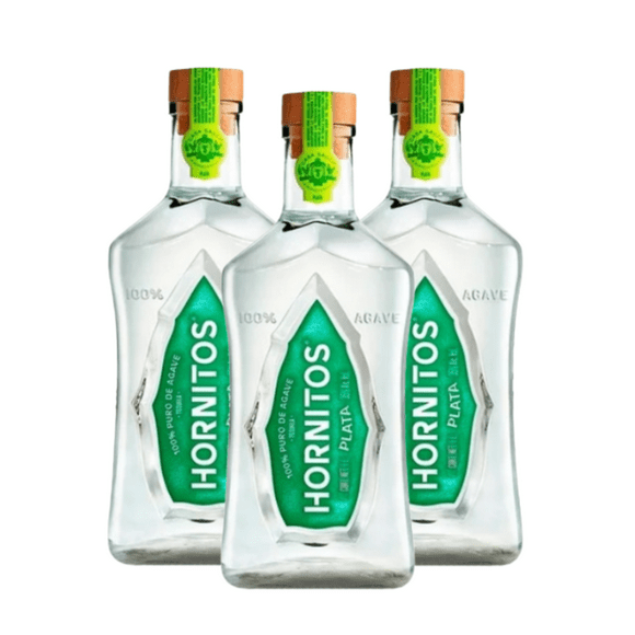 Pack De 3 Tequila Hornitos Plata 1Lt