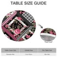 thumbnail image 6 of Pioneer Flower Floral Print Pattern Round Fitted Tablecloth with Elastic Edge,Dining Table Cover Waterproof,Outdoor Round Tablecloth for Camping,Dining,Indoor and Outdoor, 6 of 7