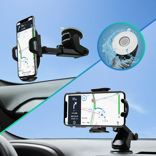 Dash Cam Bracket Multi Purpose Sucker Car Phone Holder Mobile Phone Holder Stand In Car No Magnetic Gps Mount Auto AccessoryRed Air vent He Qiyong unisex
