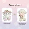 thumbnail image 2 of Baby Sheep Bouquet Rose Bouquet Plush Toy, Adorable Rose Plush Toy with Removable Hat, Soft Fluffy Stuffed Animal Lamb, Unique Hug Birthday, Anniversary, Valentine’s Day or Home Décor(Blue,15.7in), 2 of 8