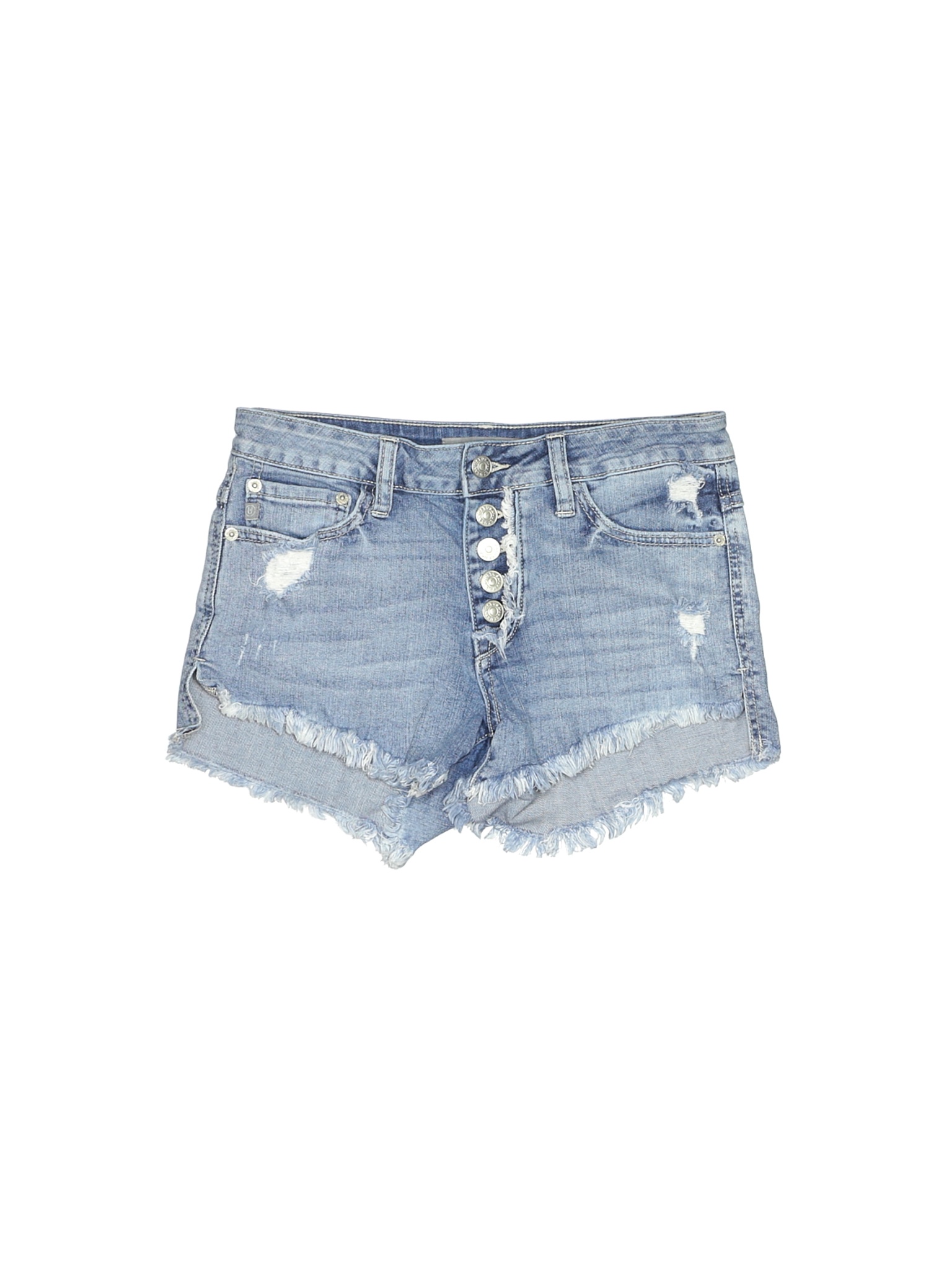 just usa white denim shorts