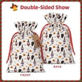 thumbnail image 2 of Pofeuu Halloween Gnome Print Burlap Bags with Drawstrings Drawstring Gift Bags Pouch Bag for Thankgiving Birthday Party Gift Wrapping Treats and Party Favors-Medium, 2 of 9