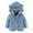 Blue, variant on Zwiiyzr Infant Baby Girls Boys Fleece Hoodie Jacket Coat Fleece Hoody Jacket Ears Hat With Zip Up Coat Warm Winter Outwear Overcoat Blue