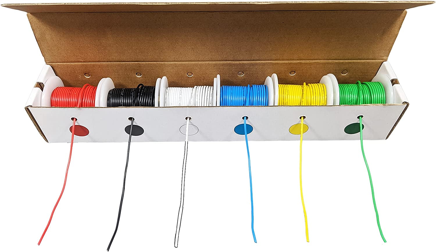 Stranded Wire Kit 22 Guage Hook up Wire Kit 6 different colored 25 Foot 