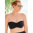 thumbnail image 5 of Swimsuits for All Women's Plus Size Valentine Ruched Bandeau Bikini Top, 5 of 6