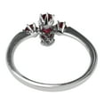 thumbnail image 3 of Carillon Stackable 925 Sterling Silver 0.70 Ctw Red Ruby Women Christmas Ring, 3 of 8