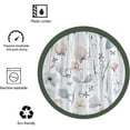 thumbnail image 3 of Floral Shower Curtain for Bathroom,Blue and Pink Flowers Shower Curtains Set with 12 Hooks,Modern Minimalism Waterproof Fabric Bath Curtain,72x72in, 3 of 6