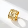 thumbnail image 3 of Women's Wedding Party Gold Silver Rose Gold Stainless Steel 15mm Ring Size 6-10, 3 of 9