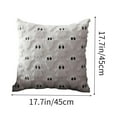 thumbnail image 3 of Xuniizn Halloween Pillows Covers 18x18", White Halloween Pillowcase, Embroidered Ghost Home Decor Pillow Covers for Linen Sofa Bed Throw Cushion Pillows Halloween Decorations, 3 of 6