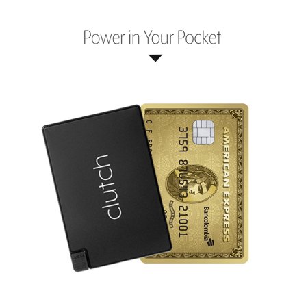 Clutch Charger Ultra Small Portable Phone Charger With Built in Lightning Cable, Fast