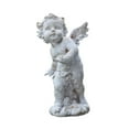 thumbnail image 3 of Vsenkes Angel Garden Statue Decorative Art Crafts Figurine for Patios Porch Backyard A, 3 of 9