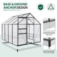 thumbnail image 3 of EAGLE PEAK 6 Ft. W x 8 Ft. D x 7 Ft. H Outdoor Walk-in Hobby Greenhouse, 3 of 10