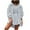Gray, variant on Umfun Women's Oversized Three-Piece Co-Ord Set, Button-Up Shirt Jacket, Crop Top and Mini Skirt, Casual Streetwear Outfit for Daily Wear