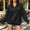 Black, variant on Zip Up Sweatshirt Womens Polka Dot Print Stand Collar Half Zip Pullover Shirt Long Sleeve Relaxed Fit Sweatshirt Casual Streetwear