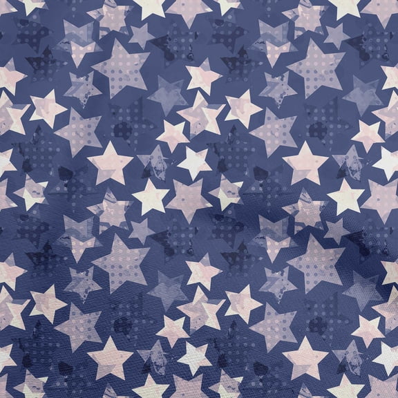 oneOone Cotton Flex Blue Fabric Galaxy Sewing Fabric By The Yard Printed Diy Clothing Sewing Supplies 40 Inch Wide