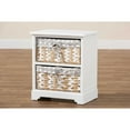 thumbnail image 7 of Baxton Studio Rianne Modern Transitional White Finished Wood 2-Basket Storage Unit,Wholesale Interiors, 7 of 7