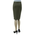 thumbnail image 3 of Women's Tapered Fit Stretch Melange Ponte Pencil Skirt, 3 of 4