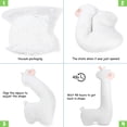 thumbnail image 4 of PayUSD Cute Alpaca Giant Long Body Pillow Stuffed Animals Plush Toys for Kids Girls Boys 3-12 Years Christmas Thanksgiving Halloween Birthday Party Gift Girlfriend Boyfriend 51'' White, 4 of 6